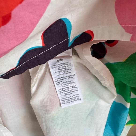 J.Crew Tiered popover Dress in Ratti® Jardin Floral Size Small - Picture 10 of 10